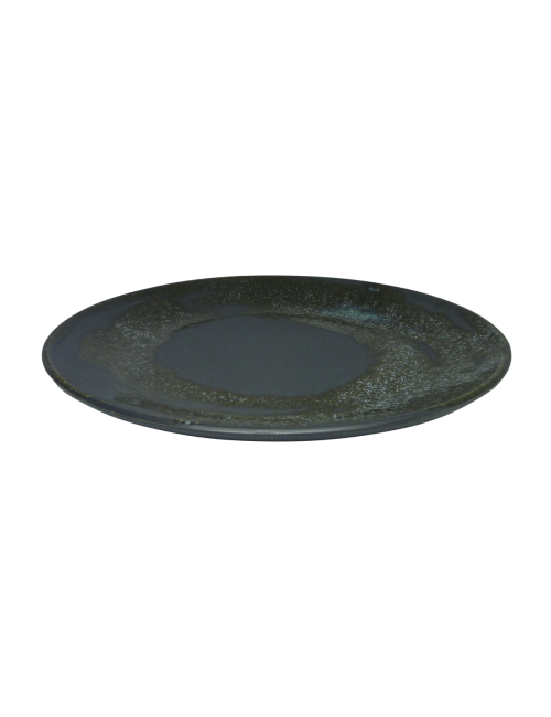 Assiette céramique|Chlorophylle noir