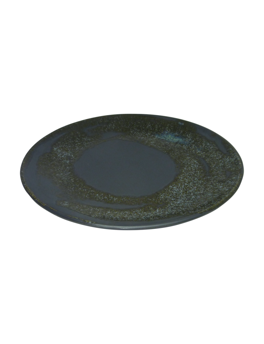 Assiette céramique|Chlorophylle noir