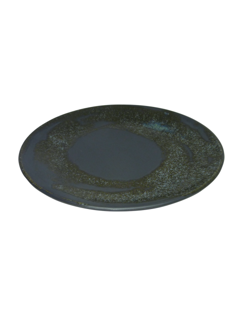 Assiette céramique|Chlorophylle noir