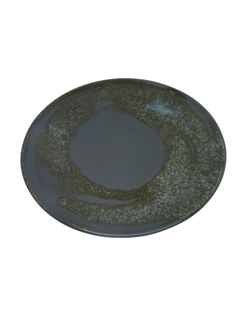 Assiette céramique|Chlorophylle noir