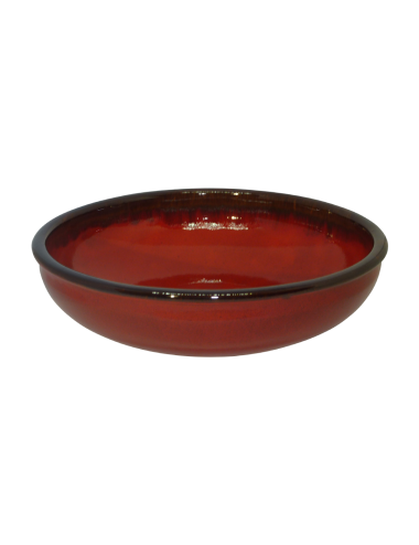 Saladier Rouge Provence en céramique - BLOUMI