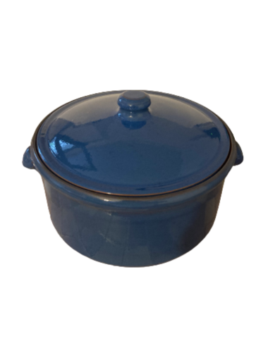 Cocotte céramique ronde bleu - Bloumi